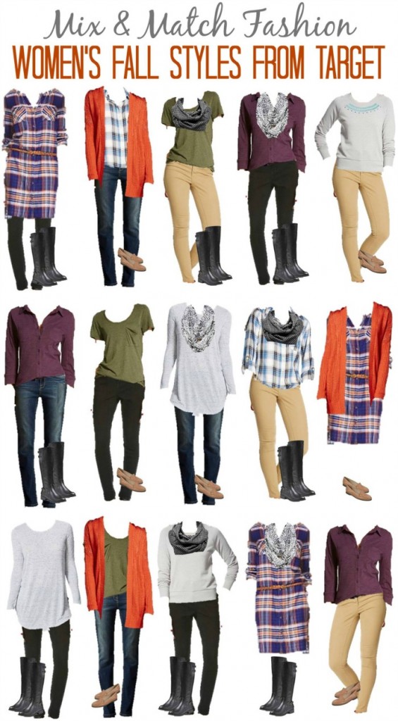 Target Mix and Match wardrobe for fall Fashion