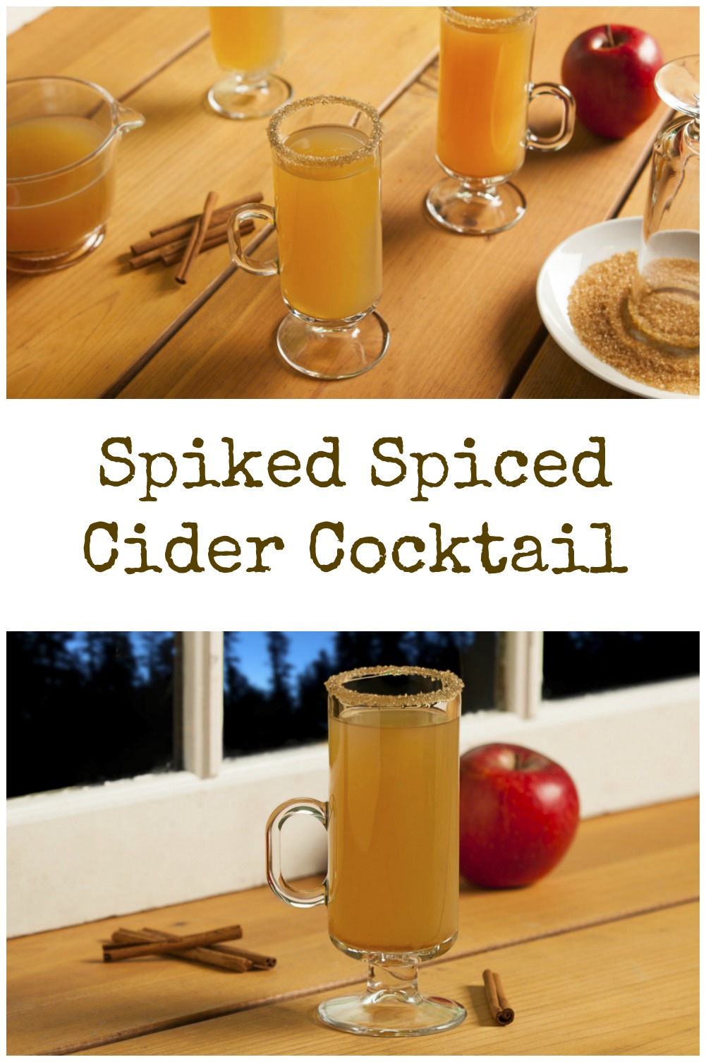 Try a Spiked Spiced Cider Cocktail that's perfect for Autumn. 