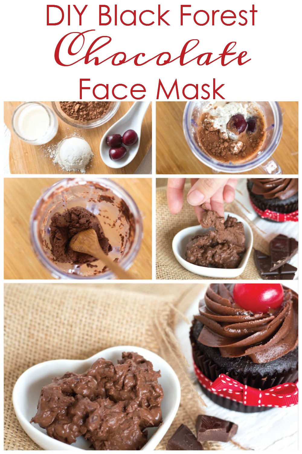How to make a chocolate black forest cake facial mask