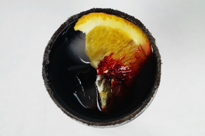 An easy to make Vampire Sangria cocktail that's perfect for Halloween