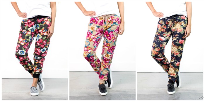 floral jogger