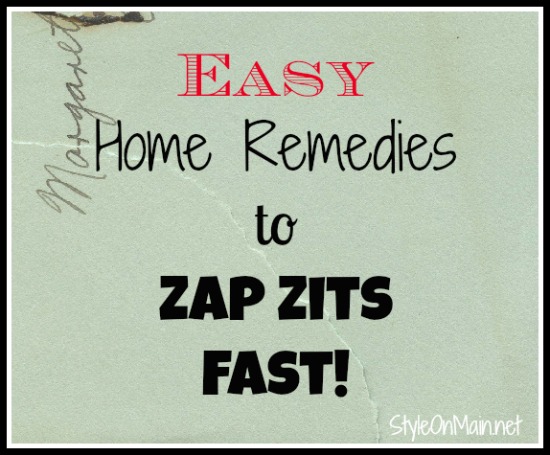 Easy home remedies to zap zits fast