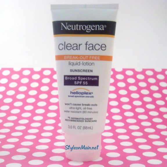 Neutrogena Clear Face sunscreen