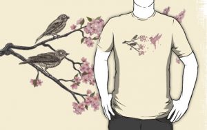 Redbubble Blossom Bird Tee