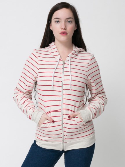 American Apparel Striped hoodie