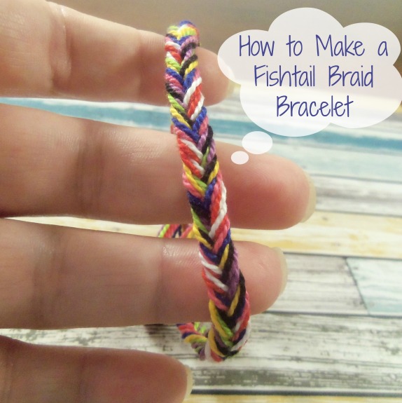 how to make a fishtail bracelet with string