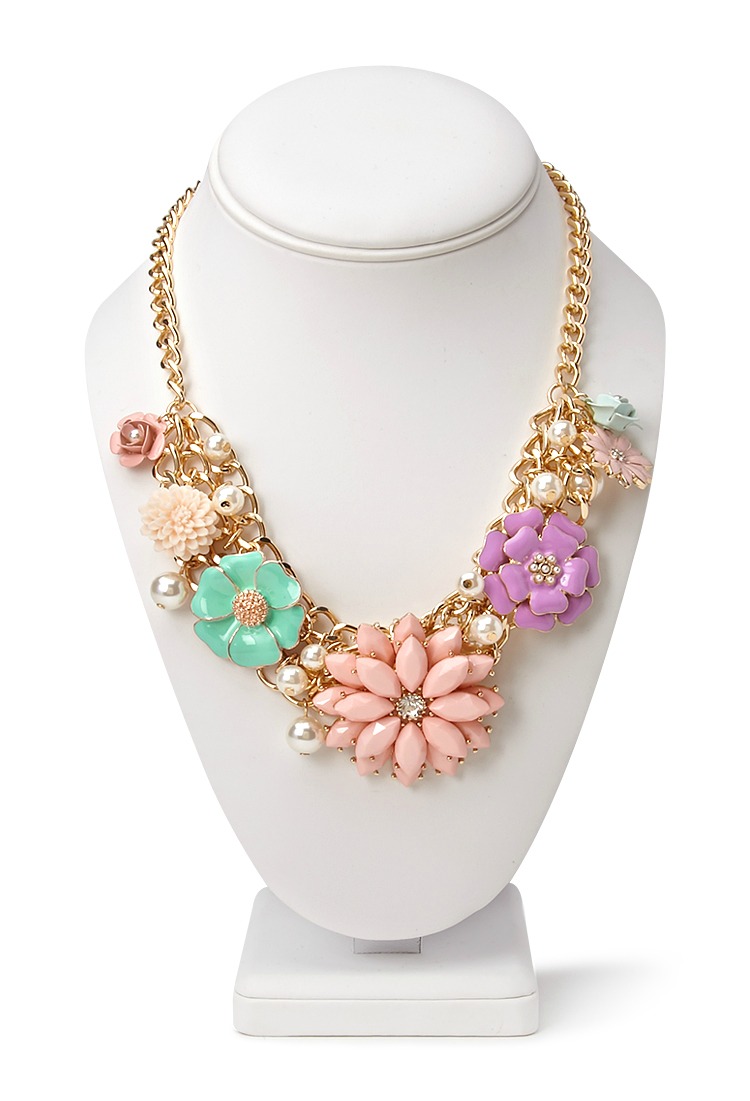 forever-21-flower-statement-necklace 