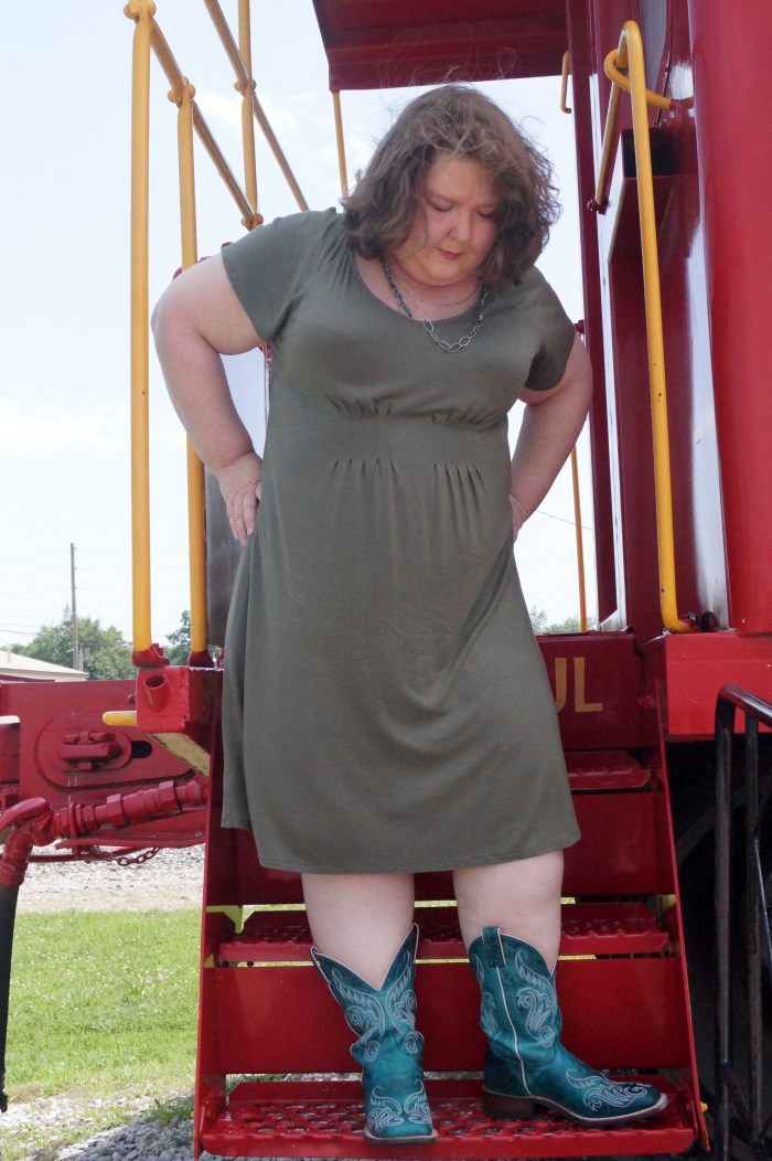 plus size dresses with cowboy boots