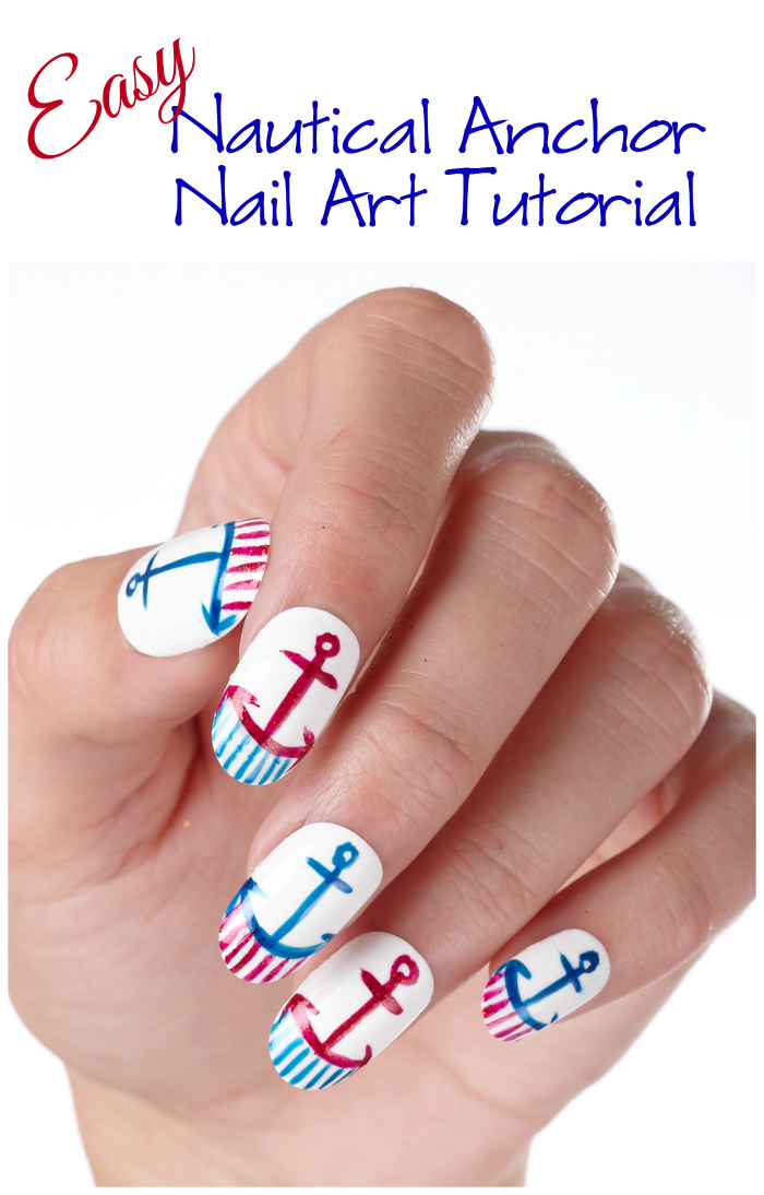 Easy Nautical Anchor Nail Art Tutorial Style On Main