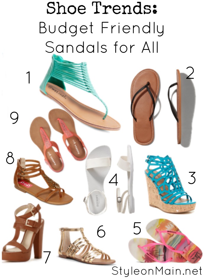 Rock these Budget Friendly 2015 Sandals Trends - Style on Main