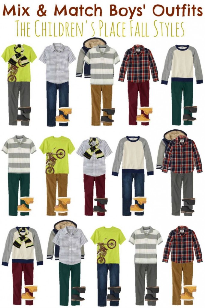 Boys Mix & Match wardrobe for fall