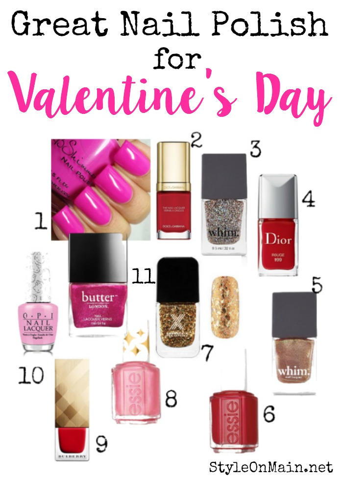 Great nail polish shades for valentine's day