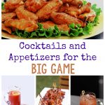 Cocktails and appetizers for the big game