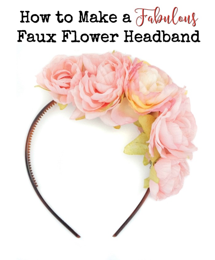 How to make a gorgeous faux flower headband - quickly and easily