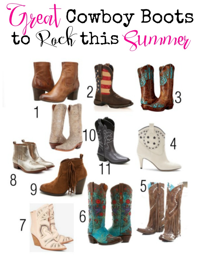 cowboy boots in summer
