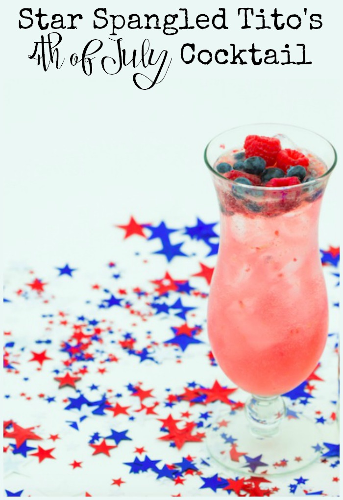 Star Spangled Tito's 4th of July Cocktail