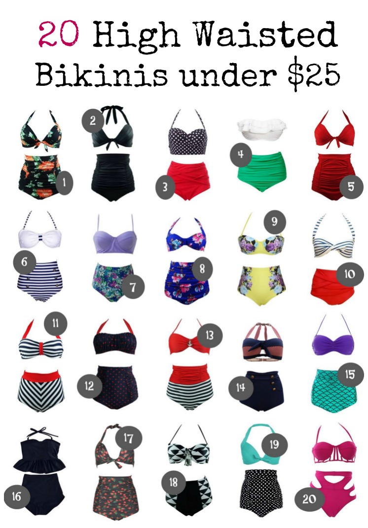 20 high waisted bikinis that are under $25