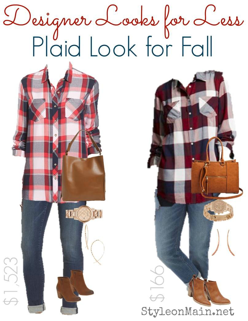 Casual Fall Plaid Style in High End and Budget versions. Can you tell the difference? 