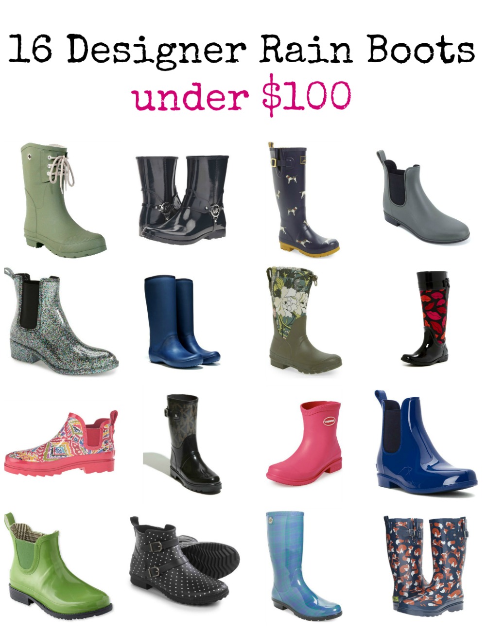 rain boots with designs