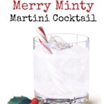 This low calorie Merry Minty Martini cocktail taste like a holiday dessert