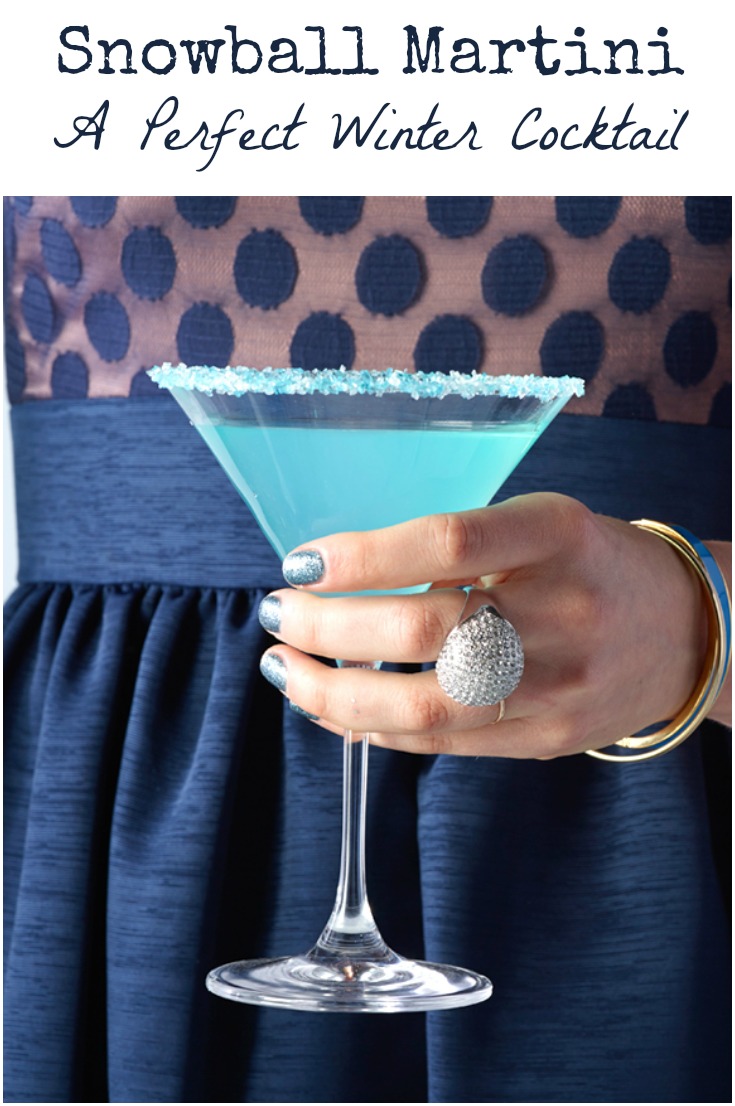 This Snowball Martini is the perfect winter cocktail, and great for parties