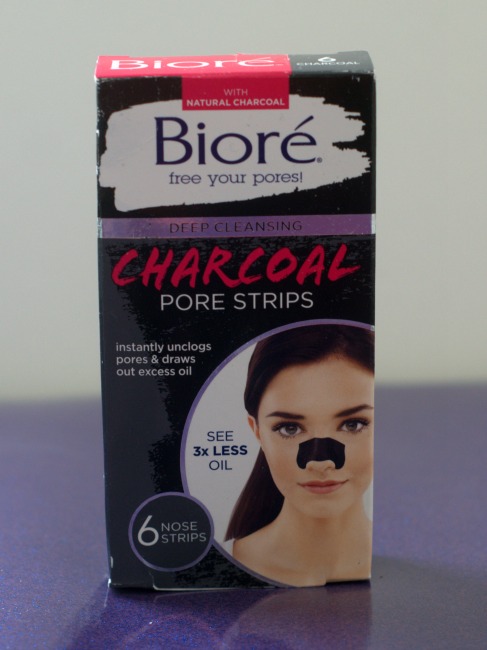 biore activated charcoal pore strips skin care product