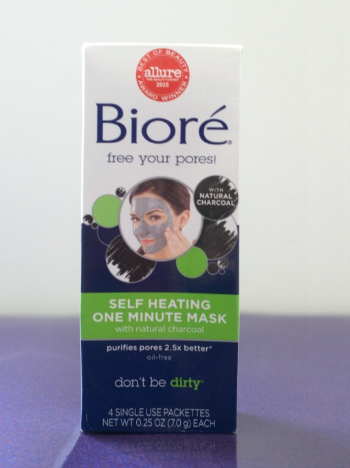 Biore activated charcoal self heating mask
