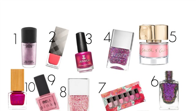 Great pink nail lacquer shades for spring