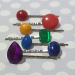 How to make vintage rainbow embellished bobby pins
