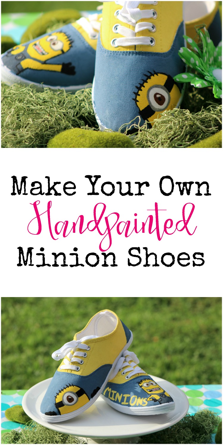 How to make your own handpainted Minion Shoes to celebrate Despicable Me
