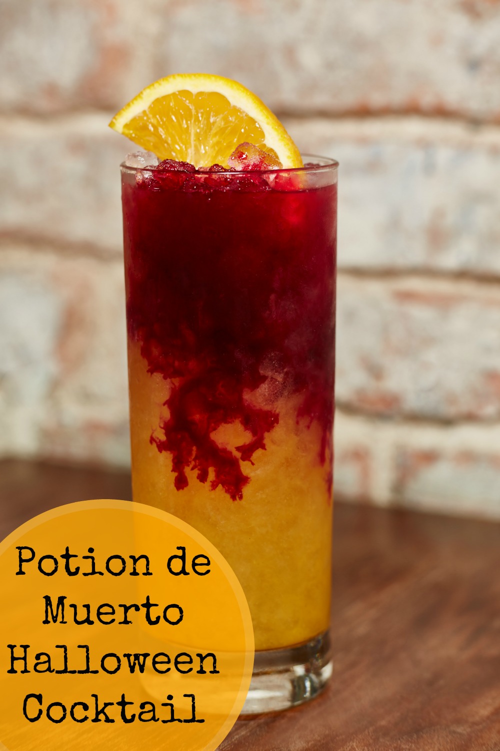 Make Potion de Muerto cocktails for Halloween. No one needs to know how easy this tequila based gory looking drink really is! 