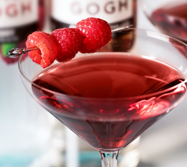 Chocolate Covered Raspberry Martini cocktail recipe