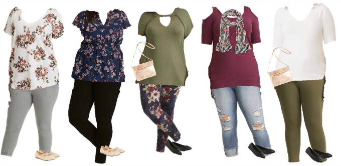 Torrid mix and match capsule wardrobe for spring