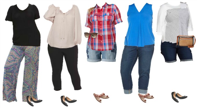 Kohls Mix and Match Plus Sized Wardrobe for Summer - Style on Main