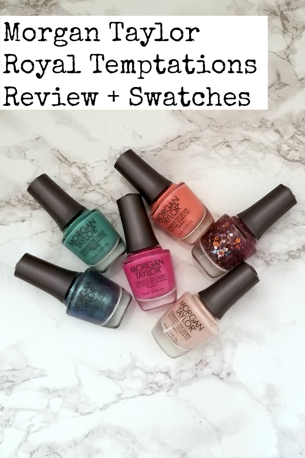 A review with swatches of the Morgan Taylor Nail Lacquers Royal Temptations nail polish collection. #beauty #nails #nailpolish