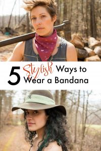 Fashionable ways to wear a bandana