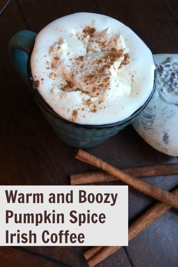 Warm and boozy Pumpkin Spice Irish Coffee | PSL | Alcoholic | Cocktail | Drink | Beverage | Fall 