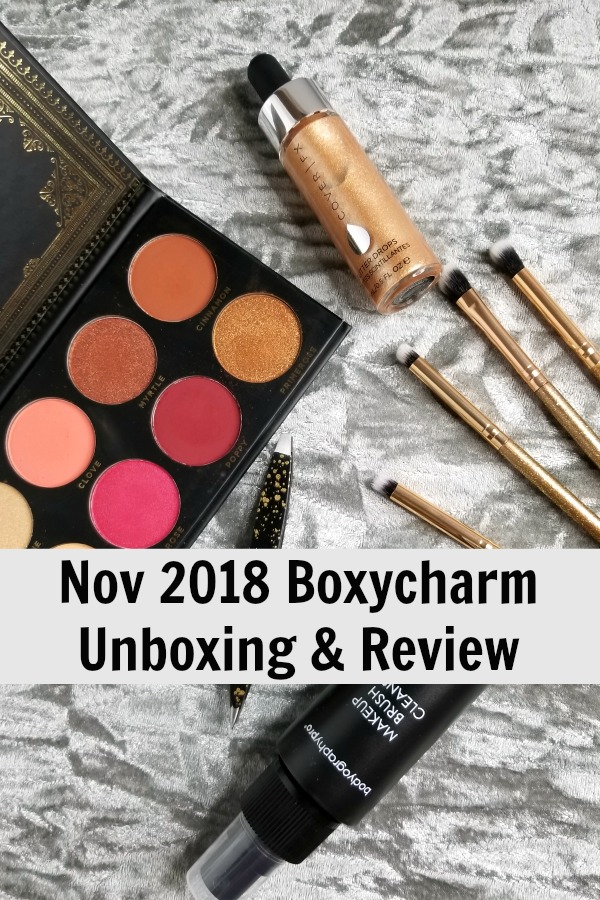 Check out our thoughts on the November 2018 Boxycharm beauty subscription box | sub boxes | unboxing | review | makeup #subscriptionbox #beauty 