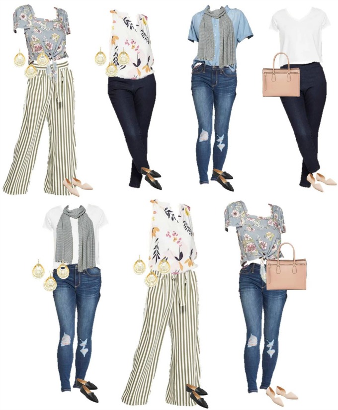 Travel Capsule wardrobe outfits from Target