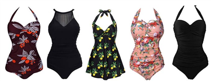 Affordable slimming swinsuits from Amazon