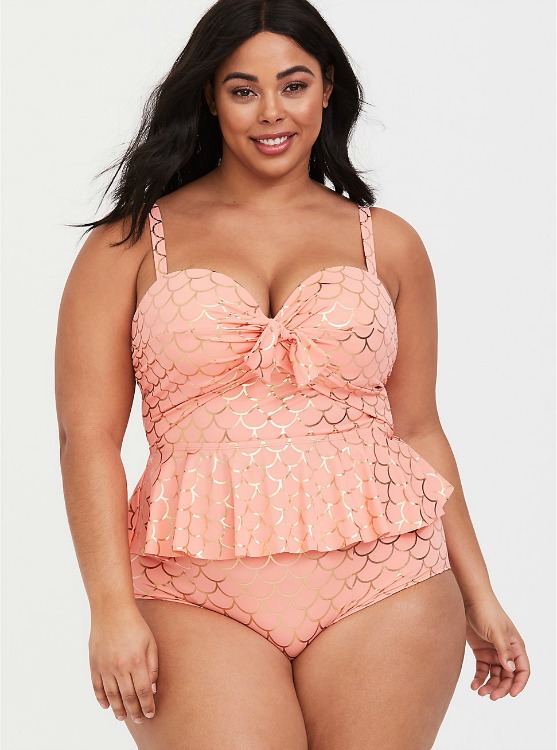 Torrid plus sized mermaid bathing suit