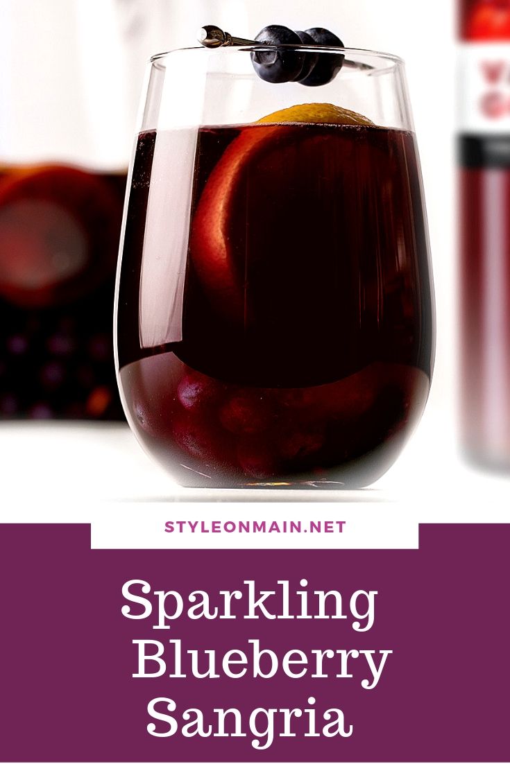 Sparkling Blueberry Sangria Recipe