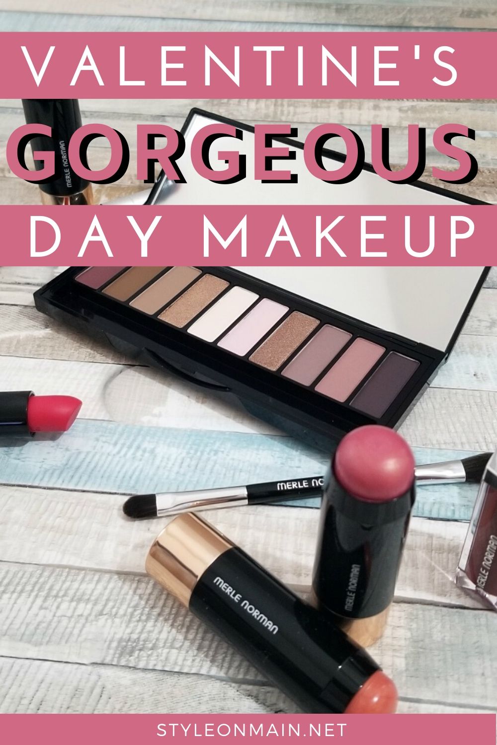 Fabulous Valentine's Day Makeup choices from merle Norman. These beauty items are also totally wearable for the rest of the year, too. 