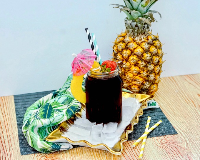 Boozy Pineapple Cola Cocktail recipe