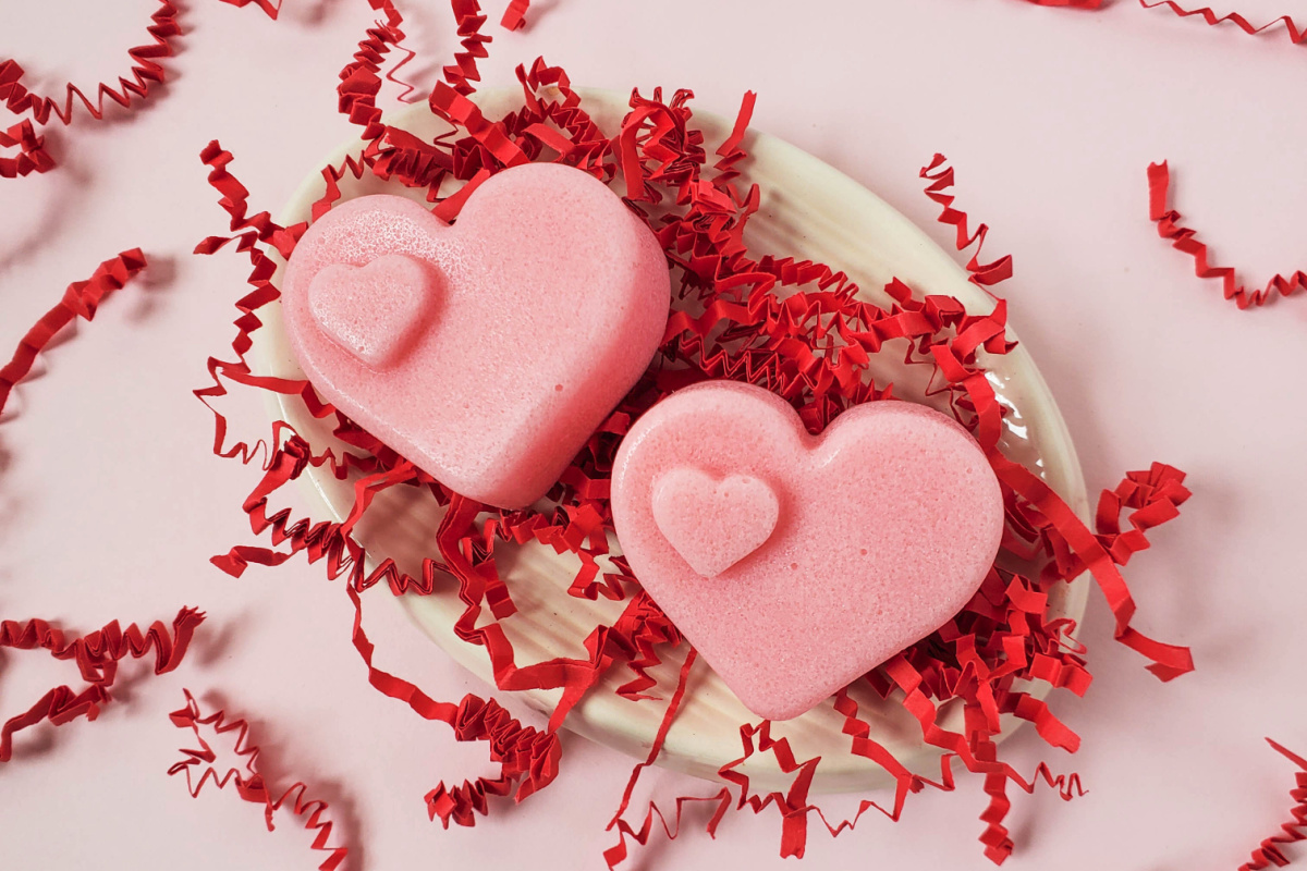 How to make Valentine's Day Sugar Scrub Bars
