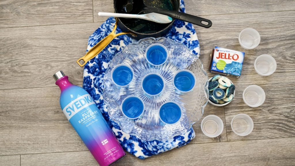 Blue Raspberry Jello Shots Style on Main
