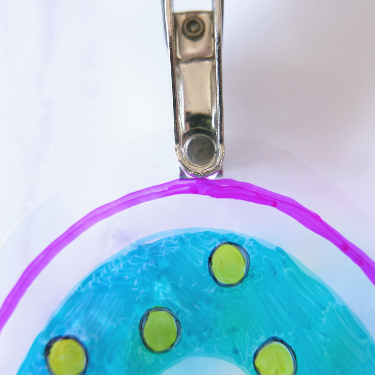 Condo Blues: How to Make a Braided Rainbow Shrinky Dink Necklace