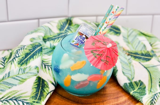 Little Mermaid Boozy Fishbowl cocktail