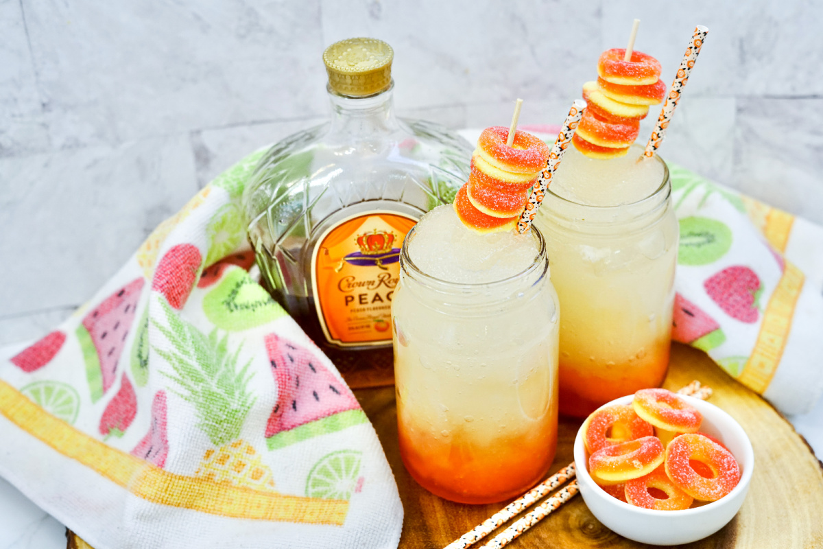 Crown royal peach slush cocktail