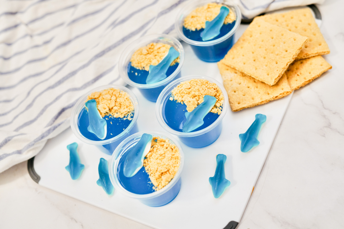 Boozy Shark Jello Shots